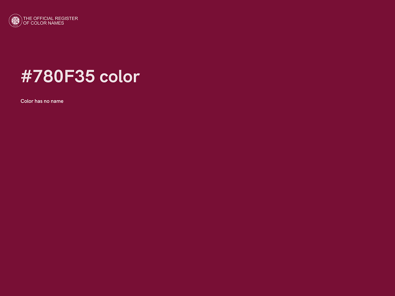 #780F35 color image