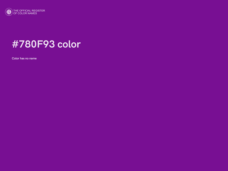 #780F93 color image