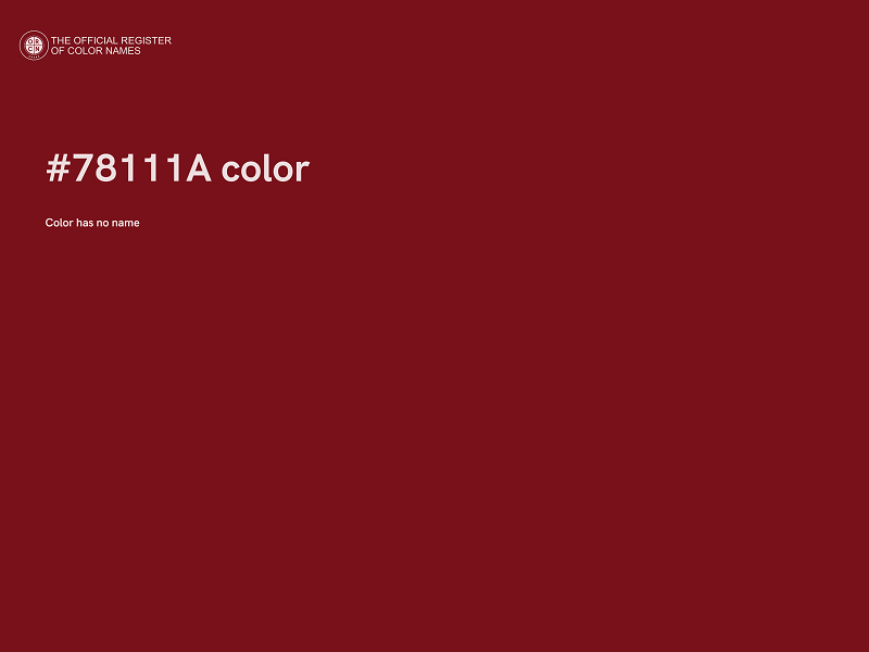 #78111A color image