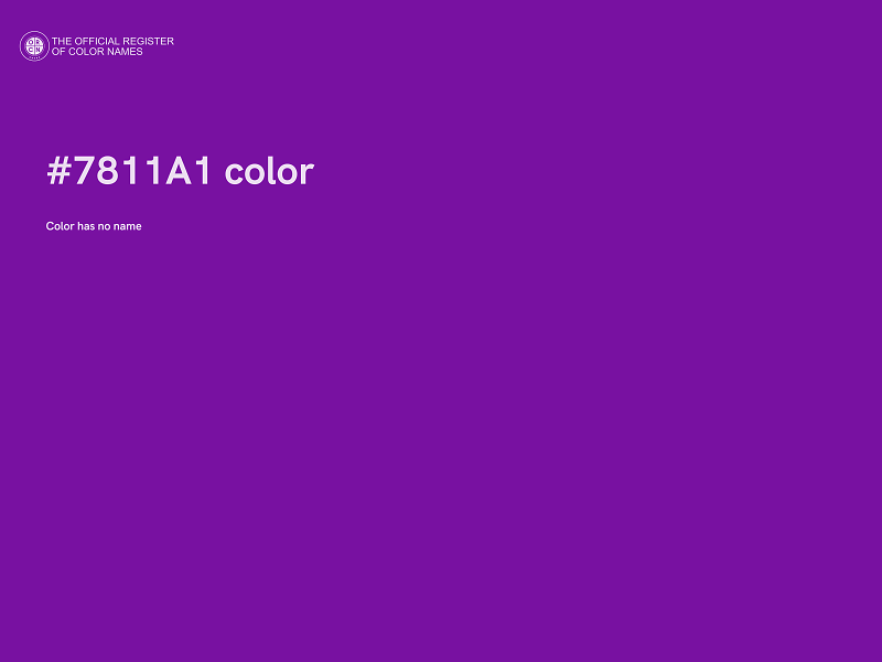 #7811A1 color image