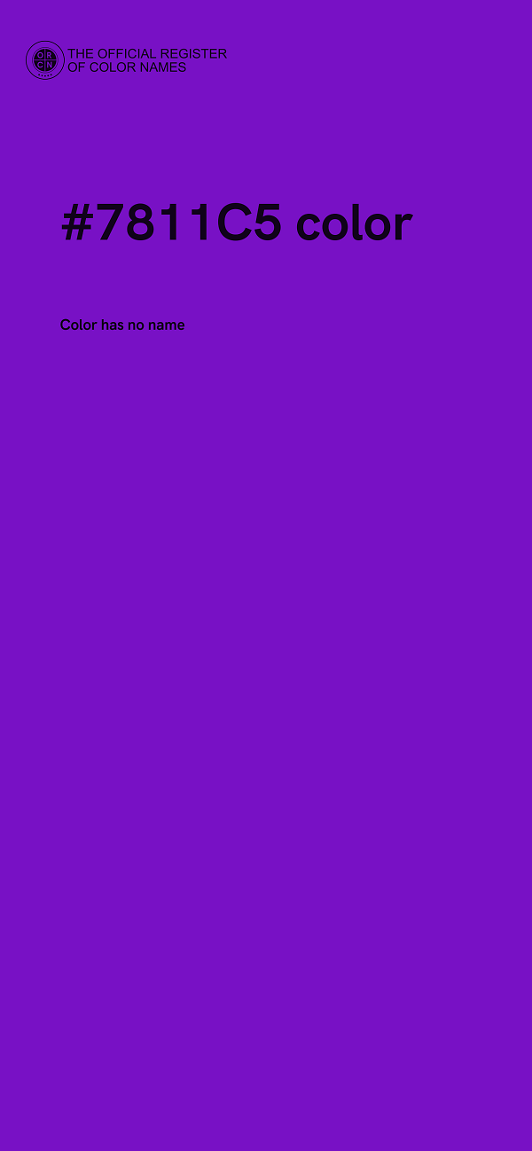 #7811C5 color image