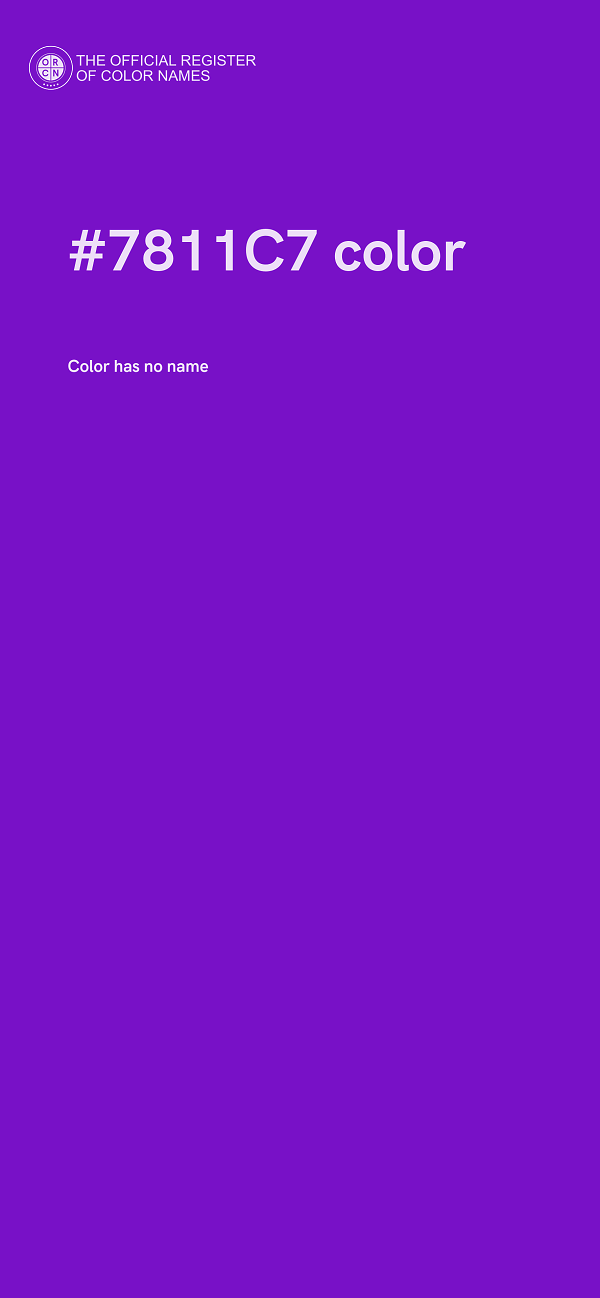 #7811C7 color image