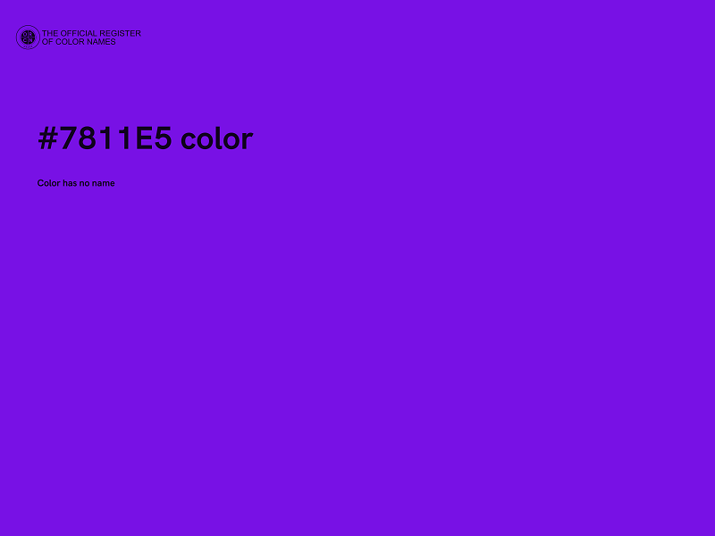 #7811E5 color image