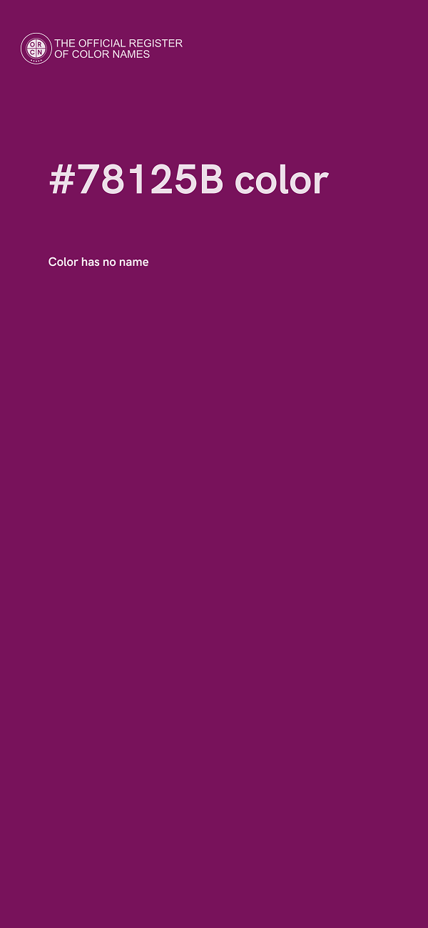 #78125B color image
