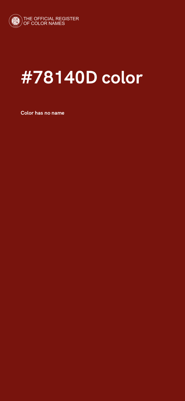 #78140D color image