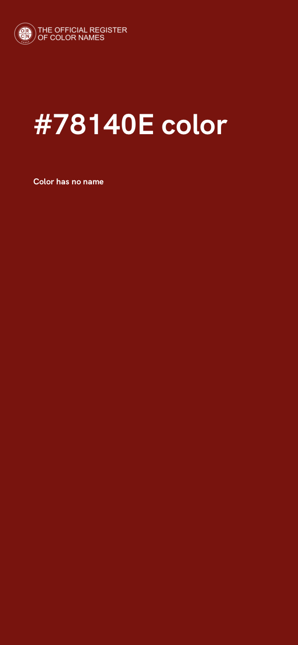 #78140E color image