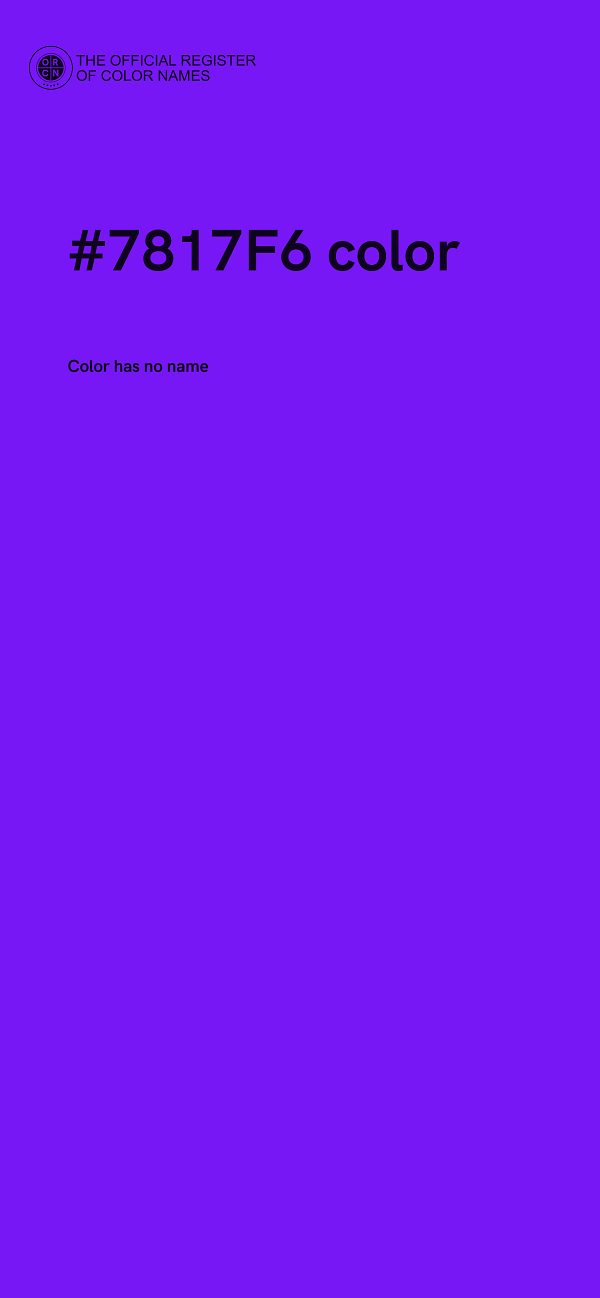 #7817F6 color image