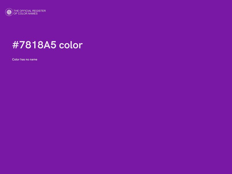 #7818A5 color image