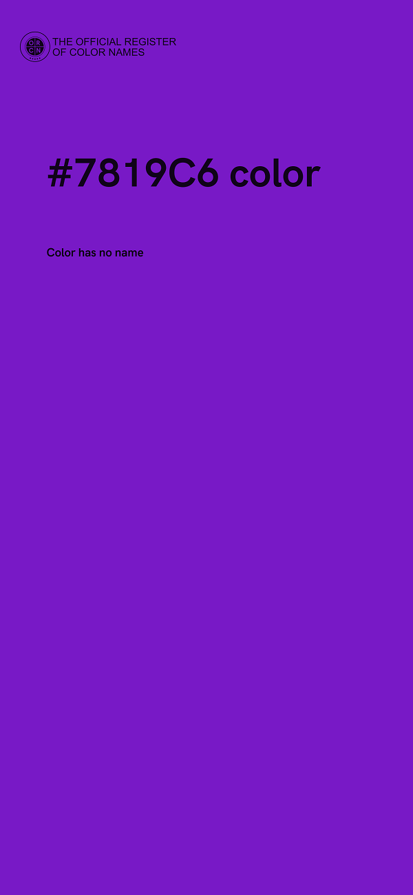 #7819C6 color image