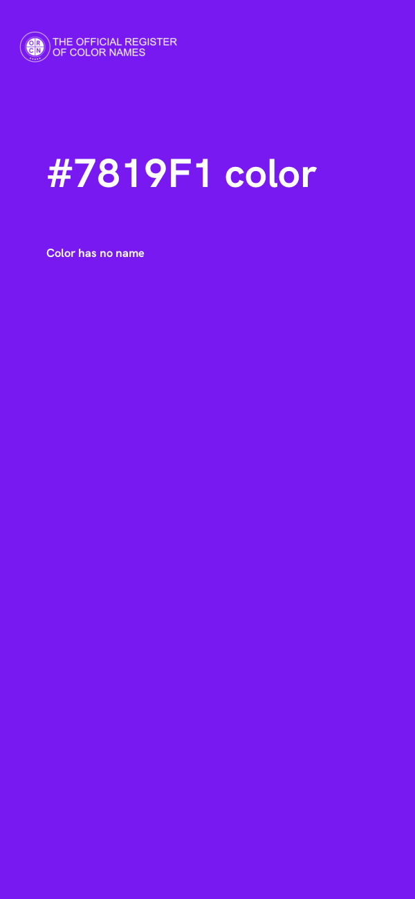 #7819F1 color image