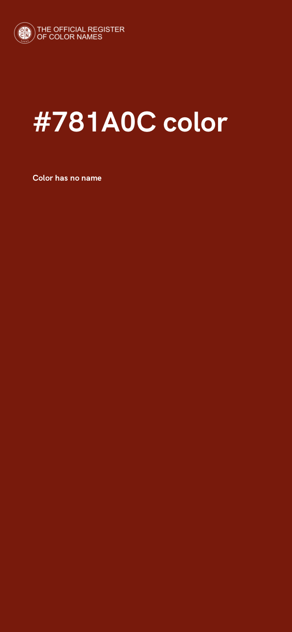 #781A0C color image