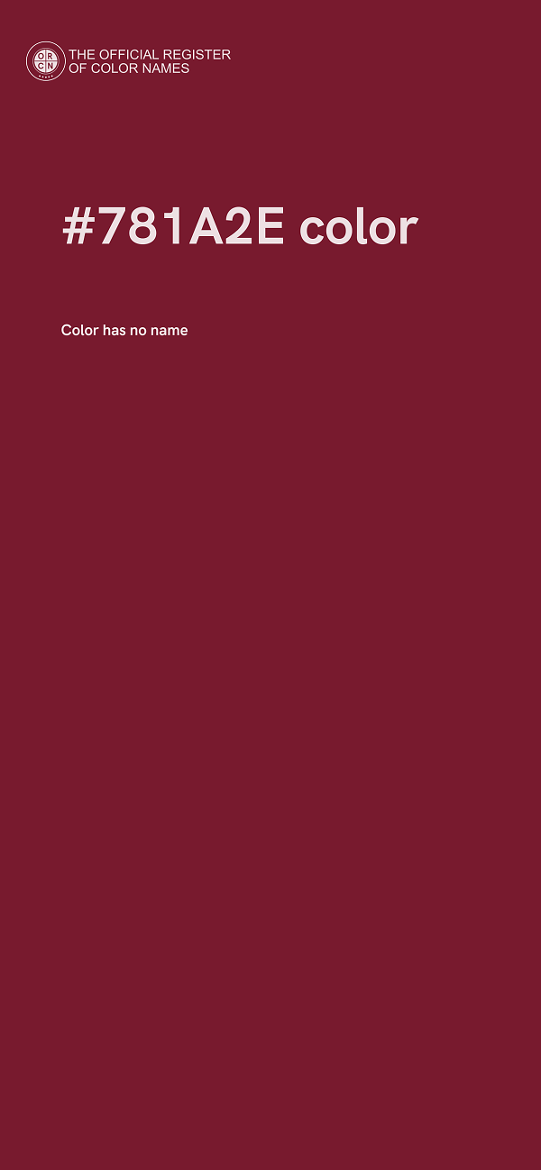 #781A2E color image