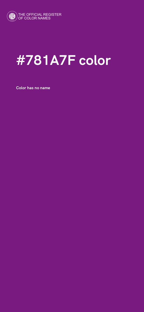 #781A7F color image