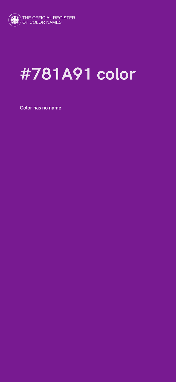 #781A91 color image