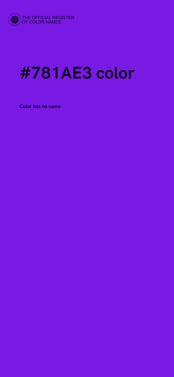 #781AE3 color image