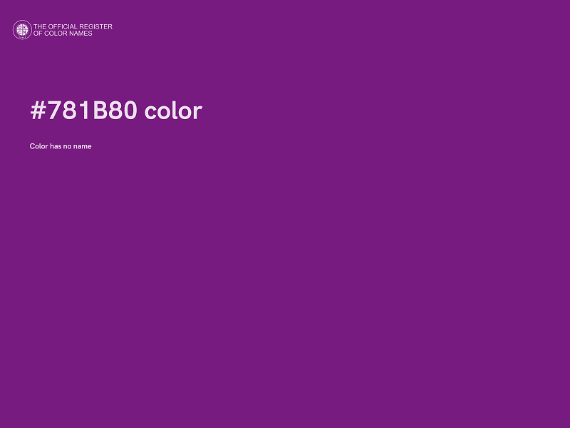 #781B80 color image