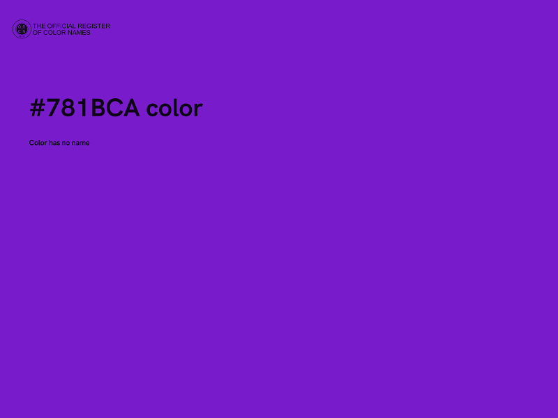 #781BCA color image