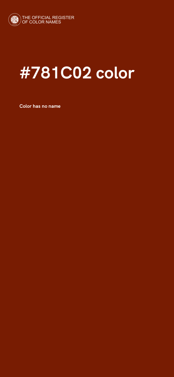#781C02 color image