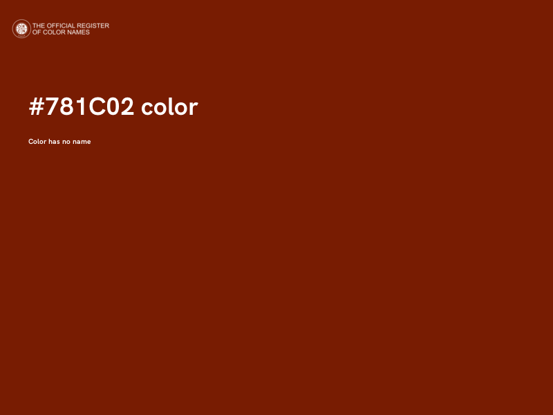 #781C02 color image