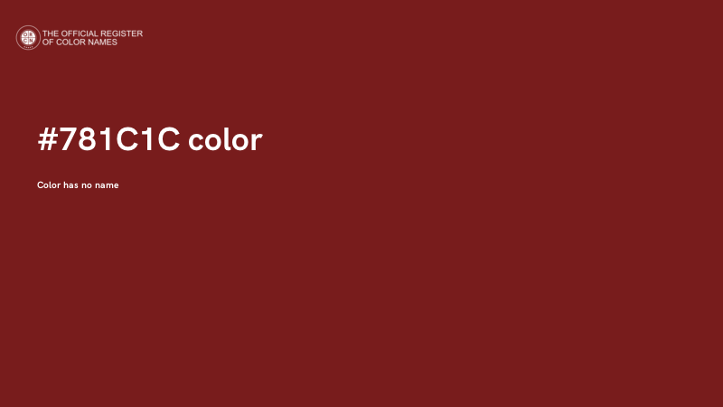 #781C1C color image