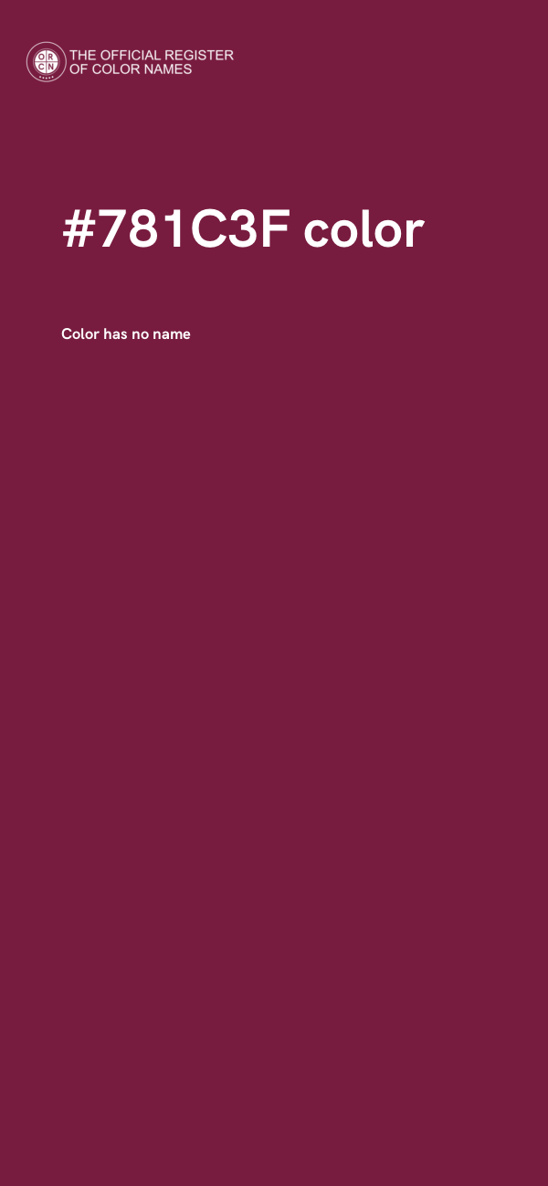 #781C3F color image
