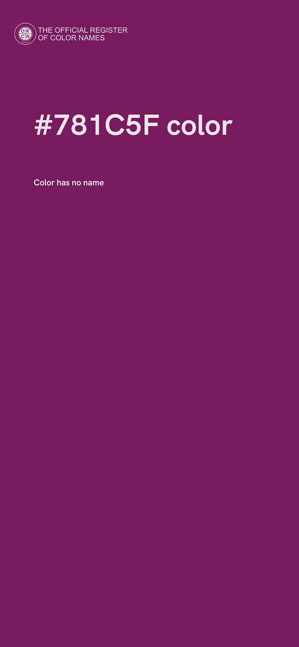 #781C5F color image