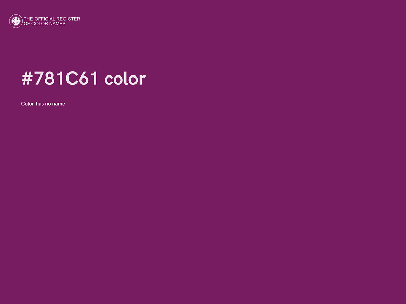 #781C61 color image