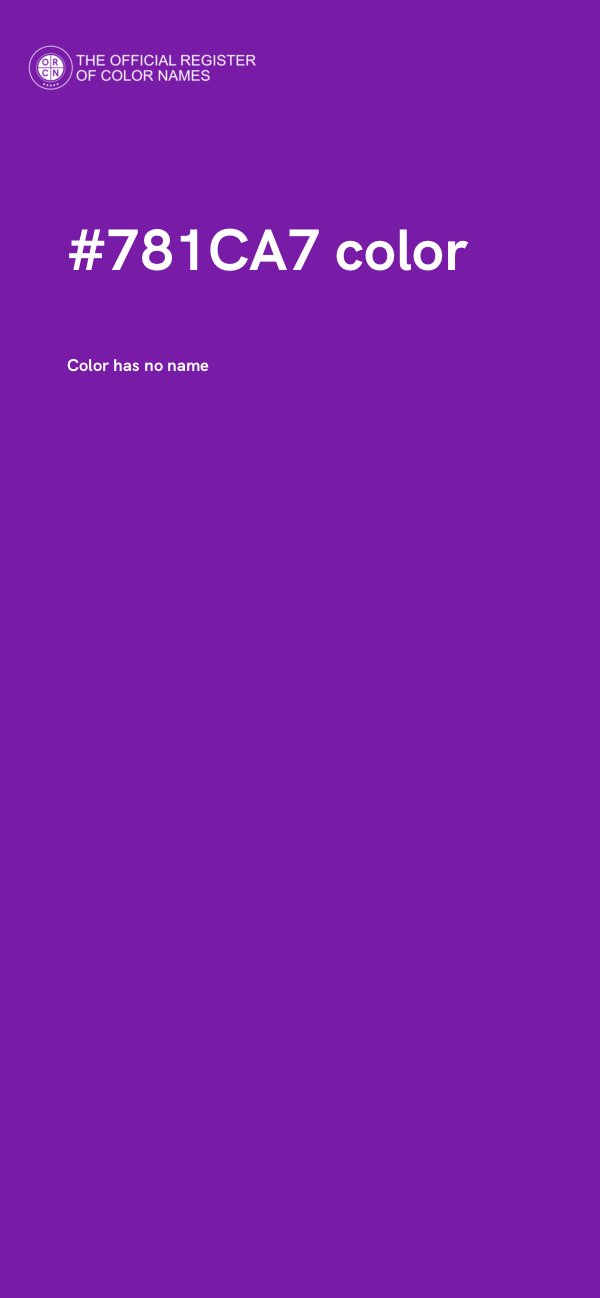 #781CA7 color image