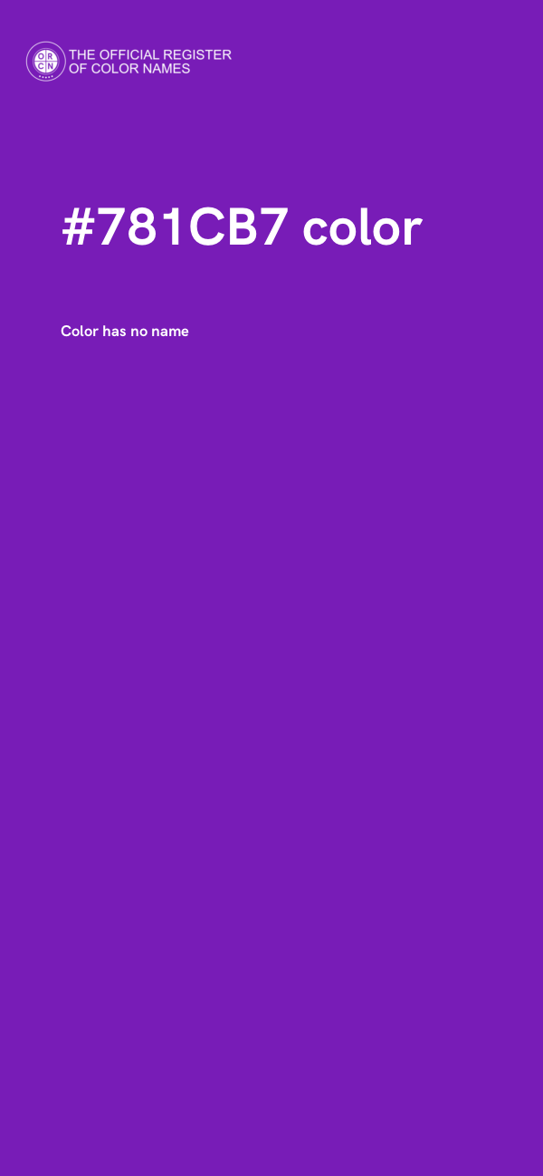 #781CB7 color image
