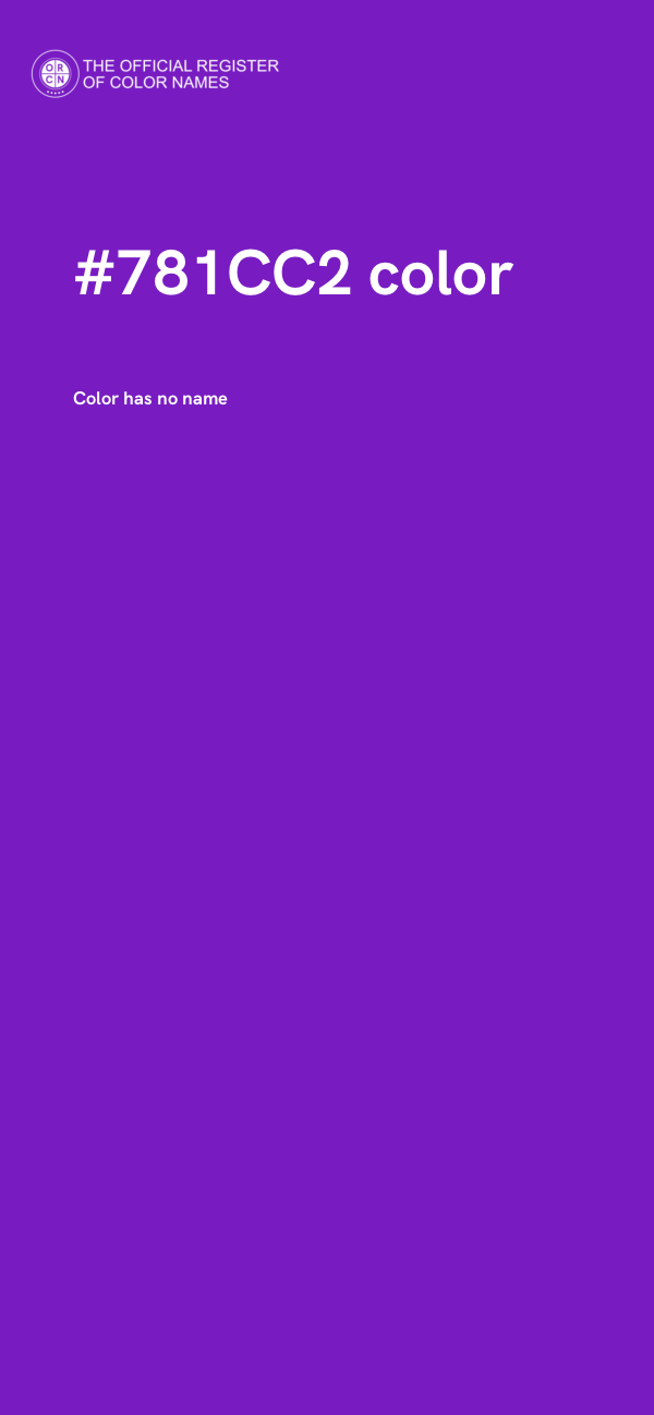 #781CC2 color image
