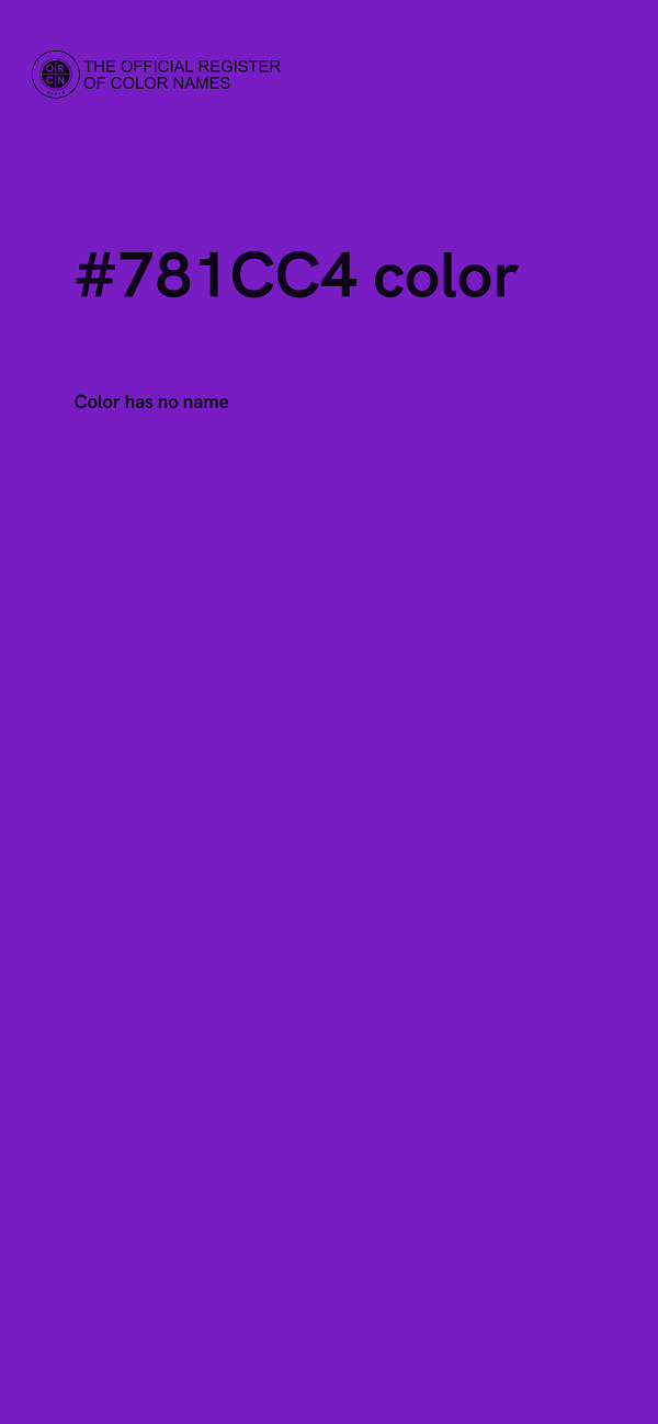 #781CC4 color image
