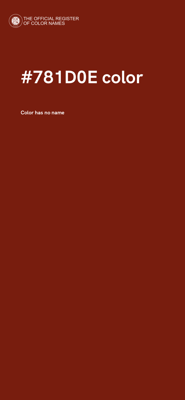 #781D0E color image