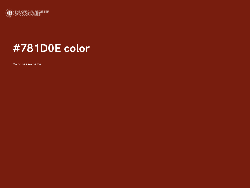 #781D0E color image