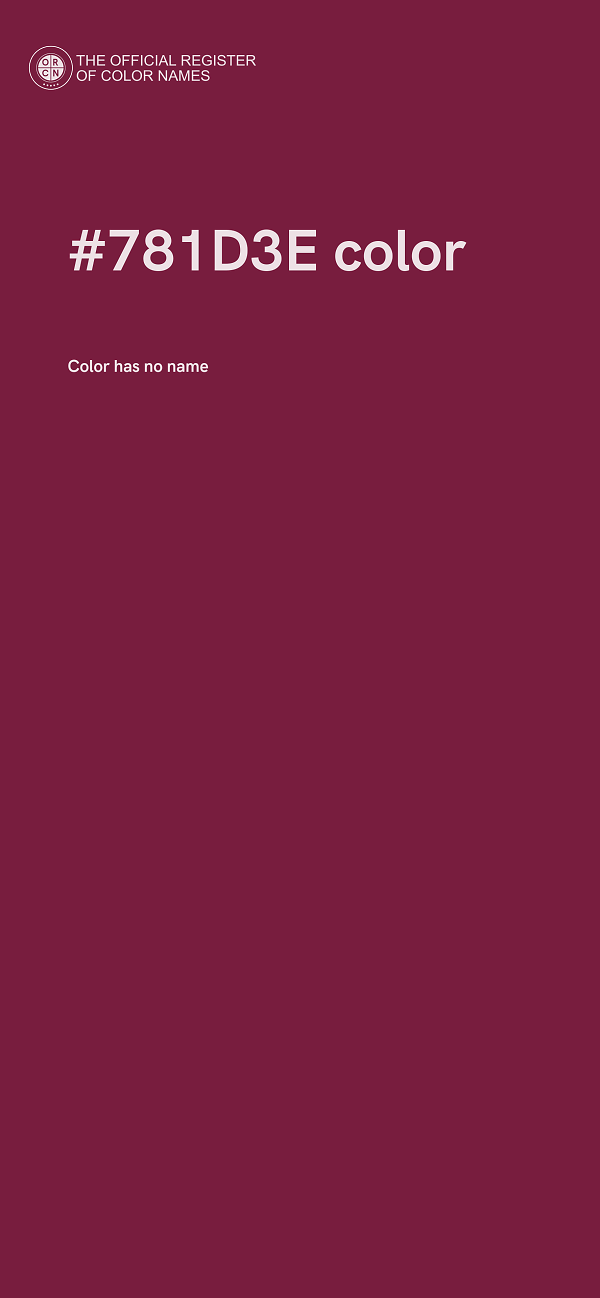 #781D3E color image