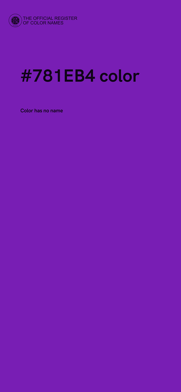 #781EB4 color image