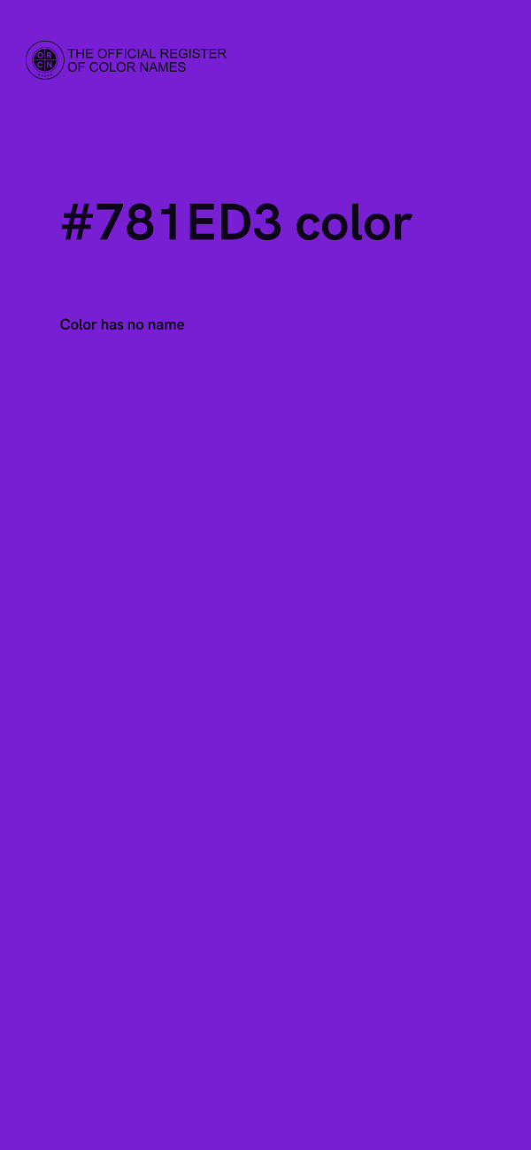#781ED3 color image