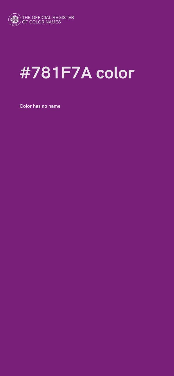#781F7A color image