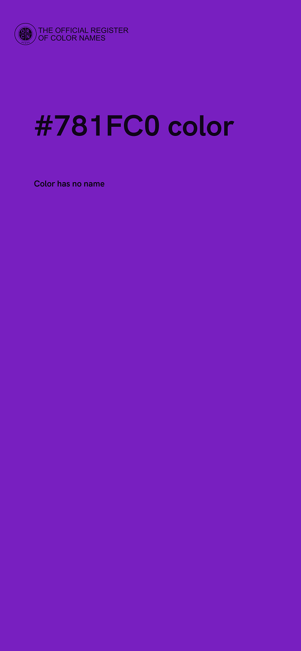 #781FC0 color image