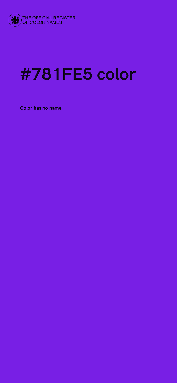 #781FE5 color image