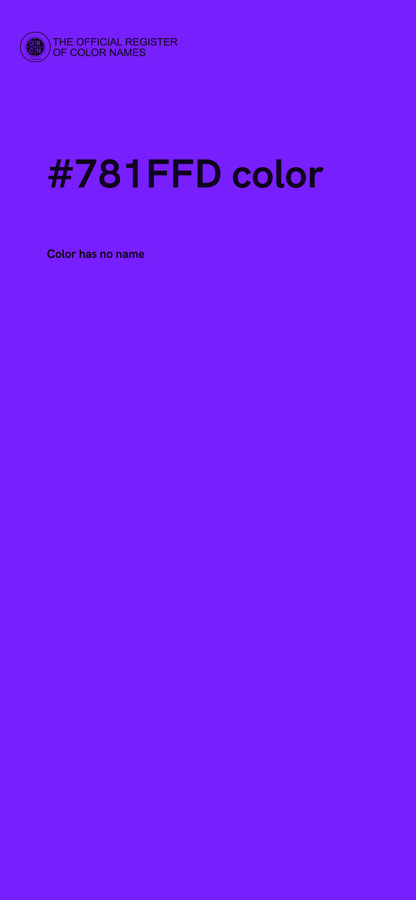 #781FFD color image