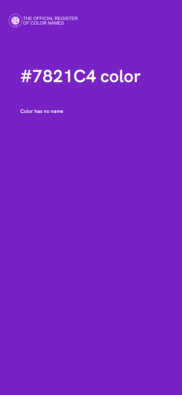 #7821C4 color image