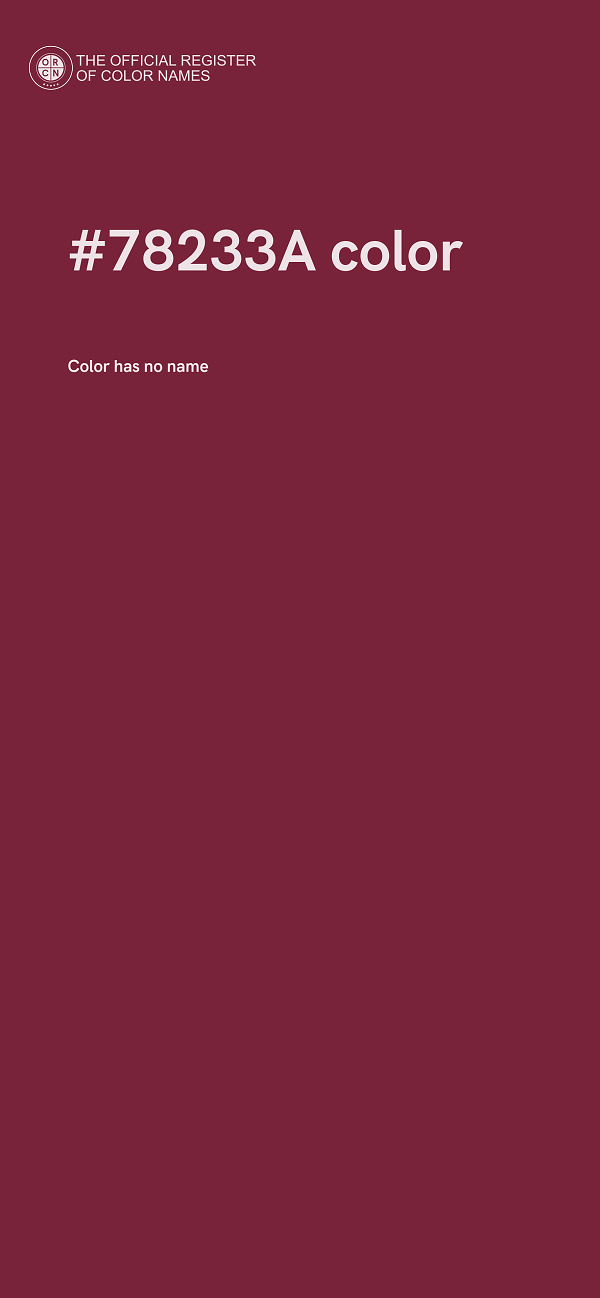 #78233A color image