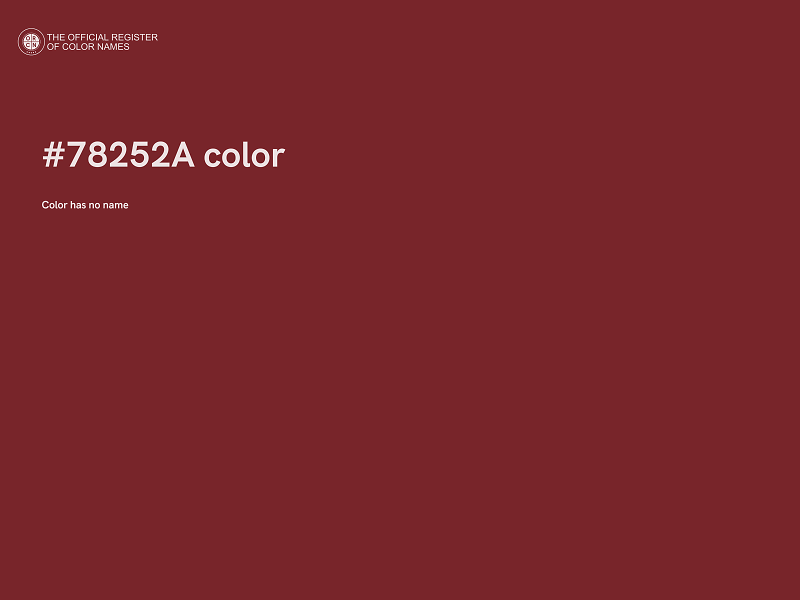 #78252A color image