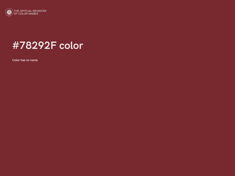 #78292F color image