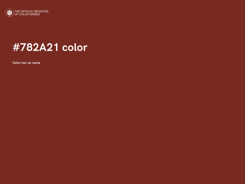 #782A21 color image