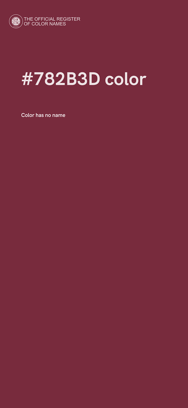 #782B3D color image