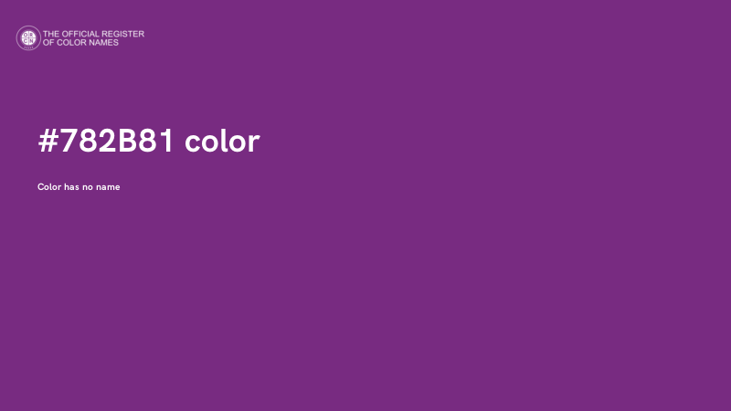 #782B81 color image