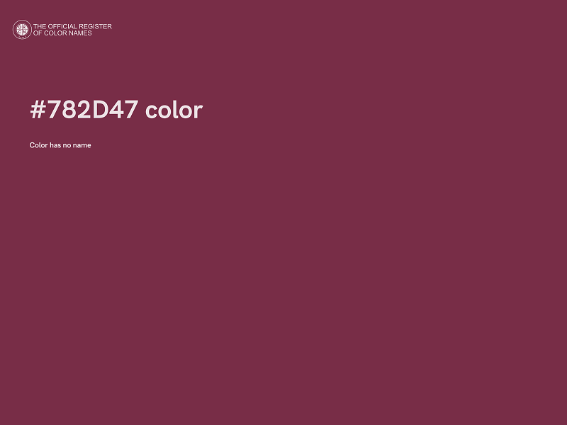 #782D47 color image