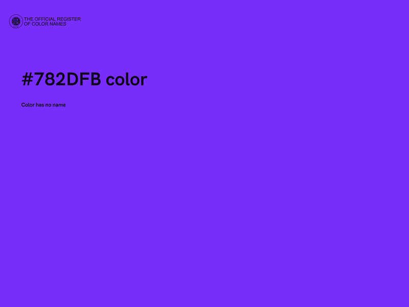 #782DFB color image