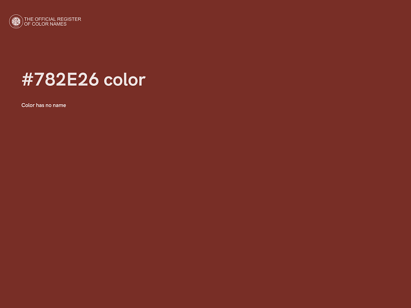 #782E26 color image